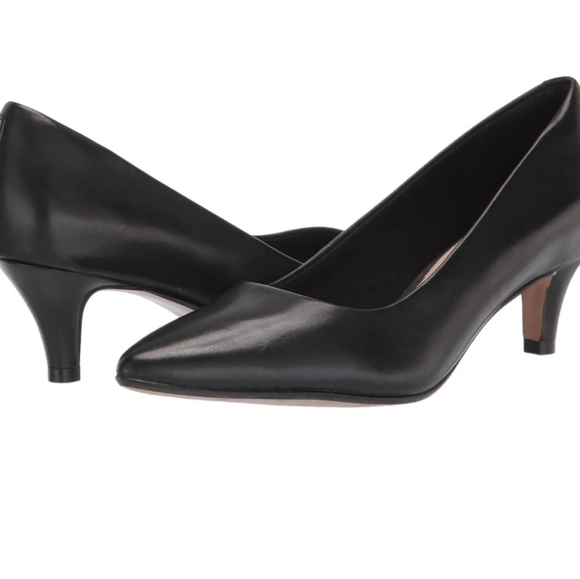 Clarks Shoes - NEW Women's Clarks Linvale Jerica Black Pointed Toe Pumps Size 8 Wide